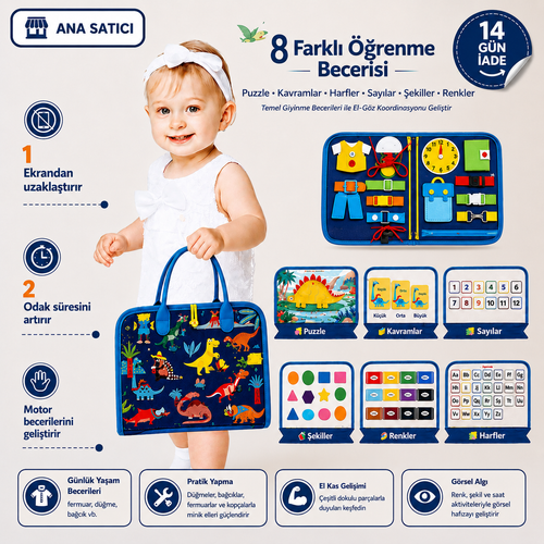 Ekransız Dikkat Geliştirme Çantası  - MİNİDORi™